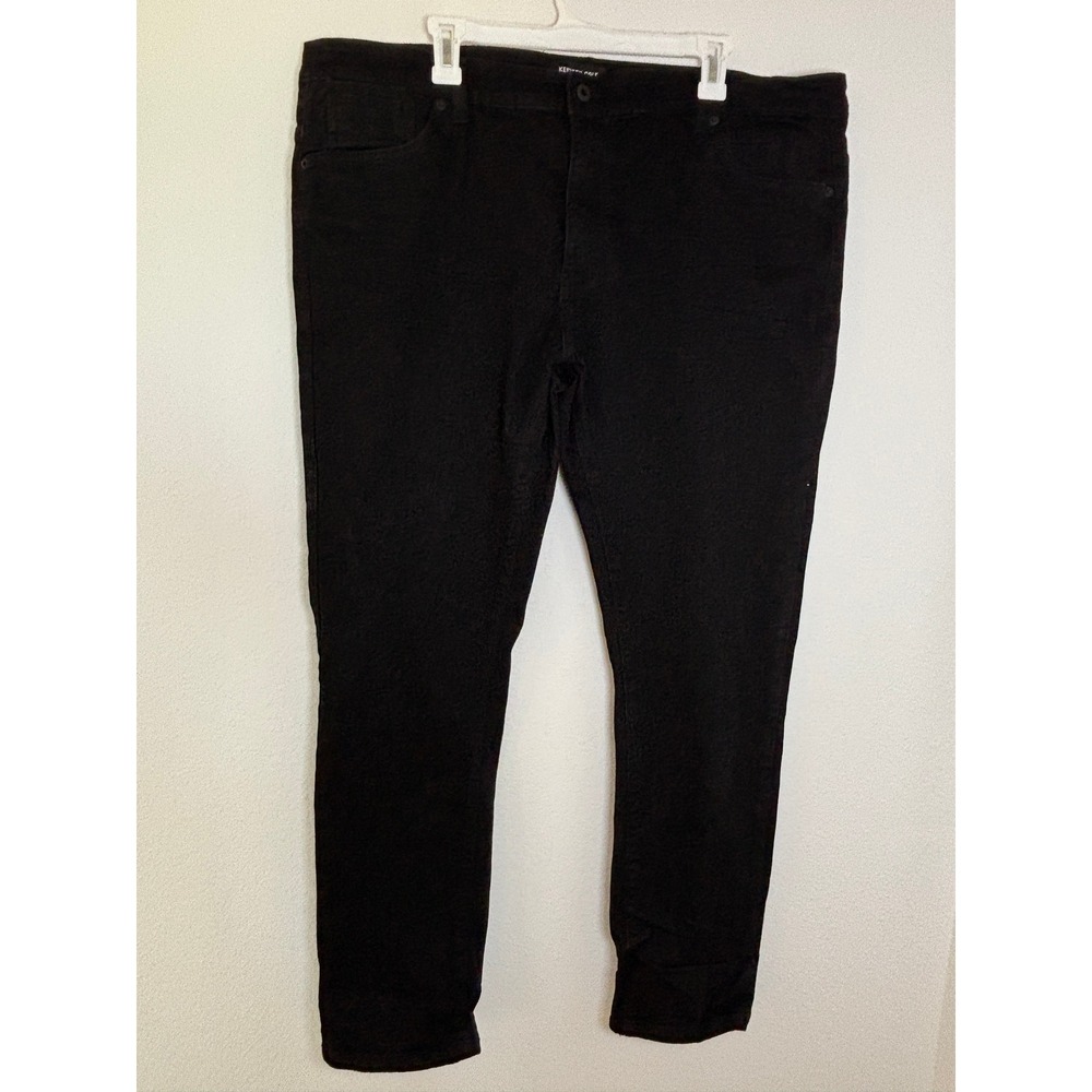 Kenneth Cole New York Mens Black Slim Fit Jeans 42x32 Denim Pants